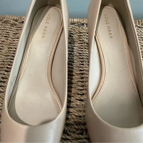 Cole Haan Leather Harlow Pump in Nude - Picture 8 of 10